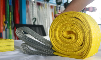 黃岡鋼鋁混合材料車間用滌綸吊裝帶