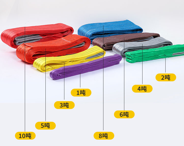 扁平吊帶顏色噸位展示