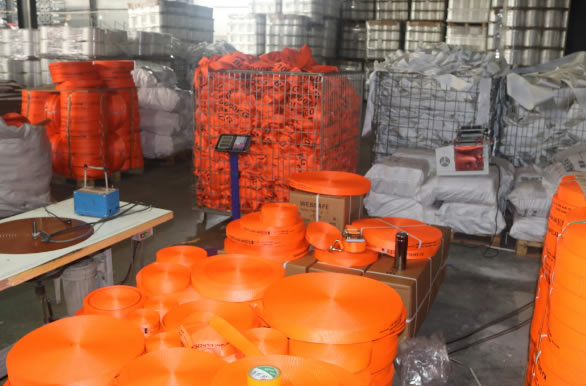 成華拖車?yán)K吊裝帶庫存一角