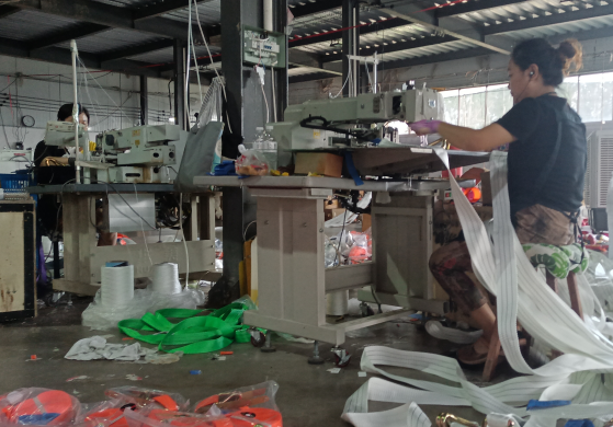 成華吊裝帶車間舉辦縫紉技能競賽